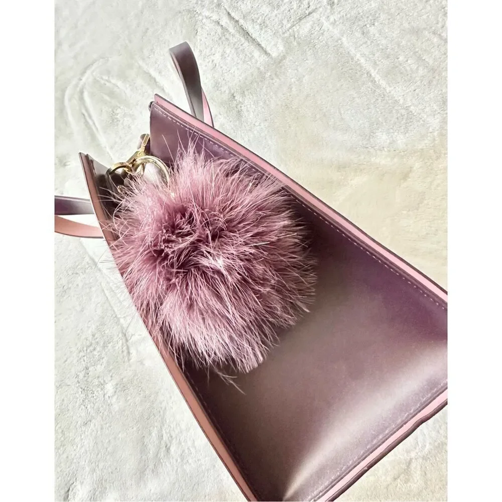 Kate Spade Kyra Arbor Hill Leather Tote Crossbody Purple Pink NWOT